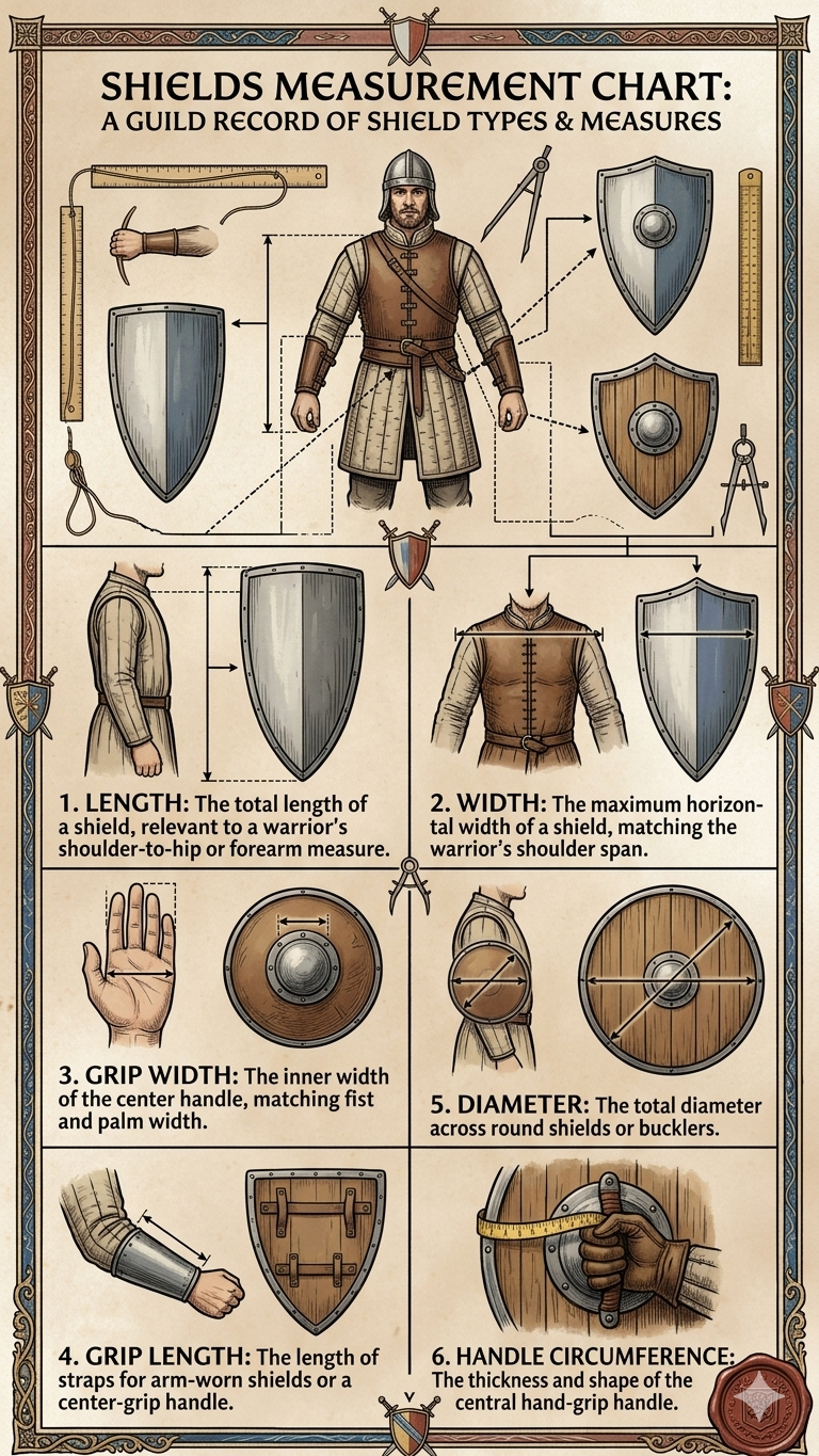 Shields Size Guide